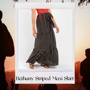 Bethany Striped Maxi Skirt